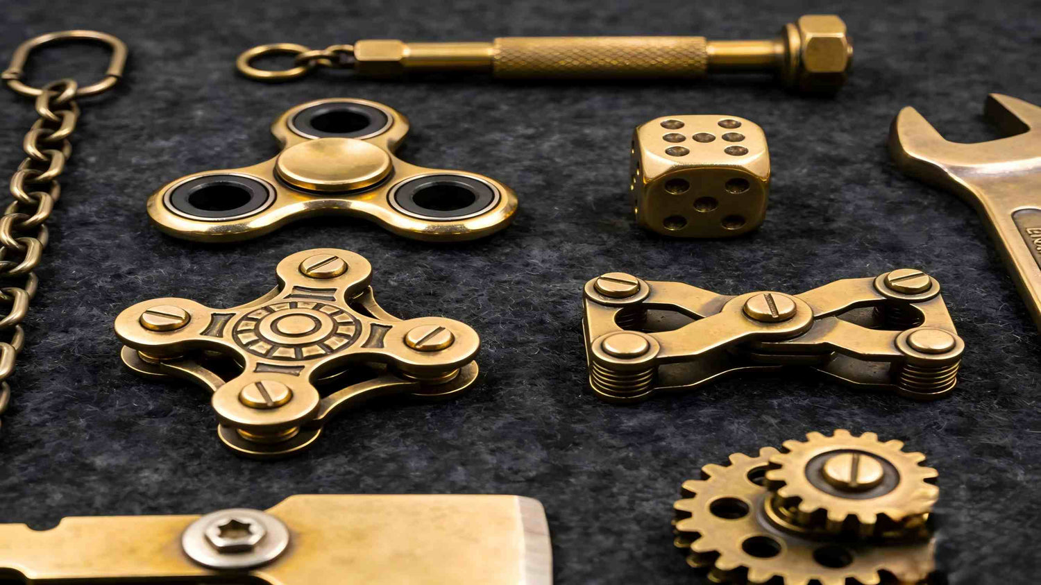 Stress relief toys and EDC fidget gadgets for adults and kids, featuring pop tubes, squishies, spinners, and sensory anxiety relief tools.