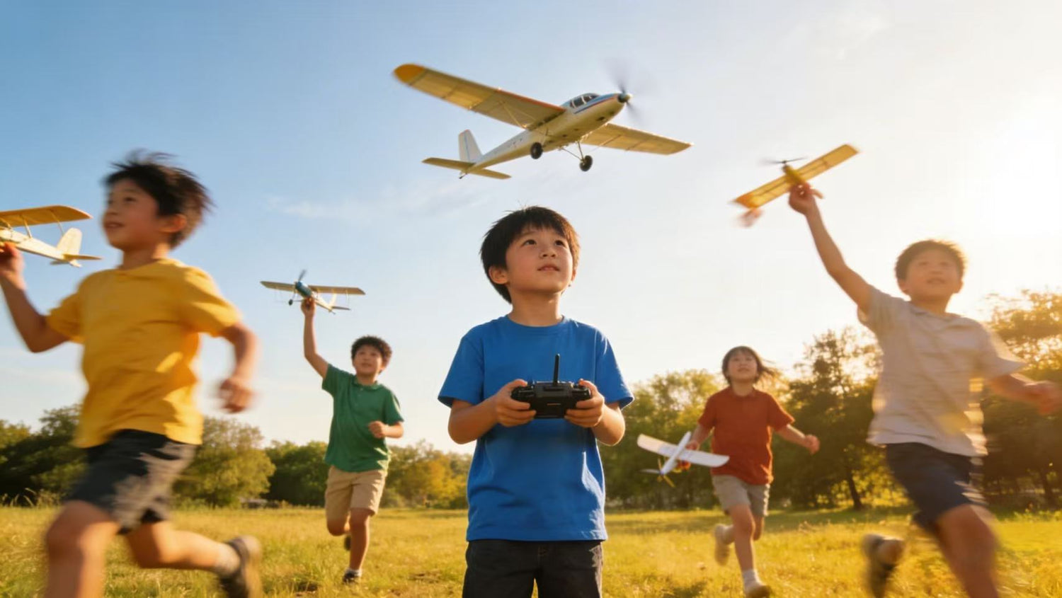 Remote control airplanes and flying toys for kids, featuring easy-fly drones, gliders, and RC aircraft for beginners and young pilots