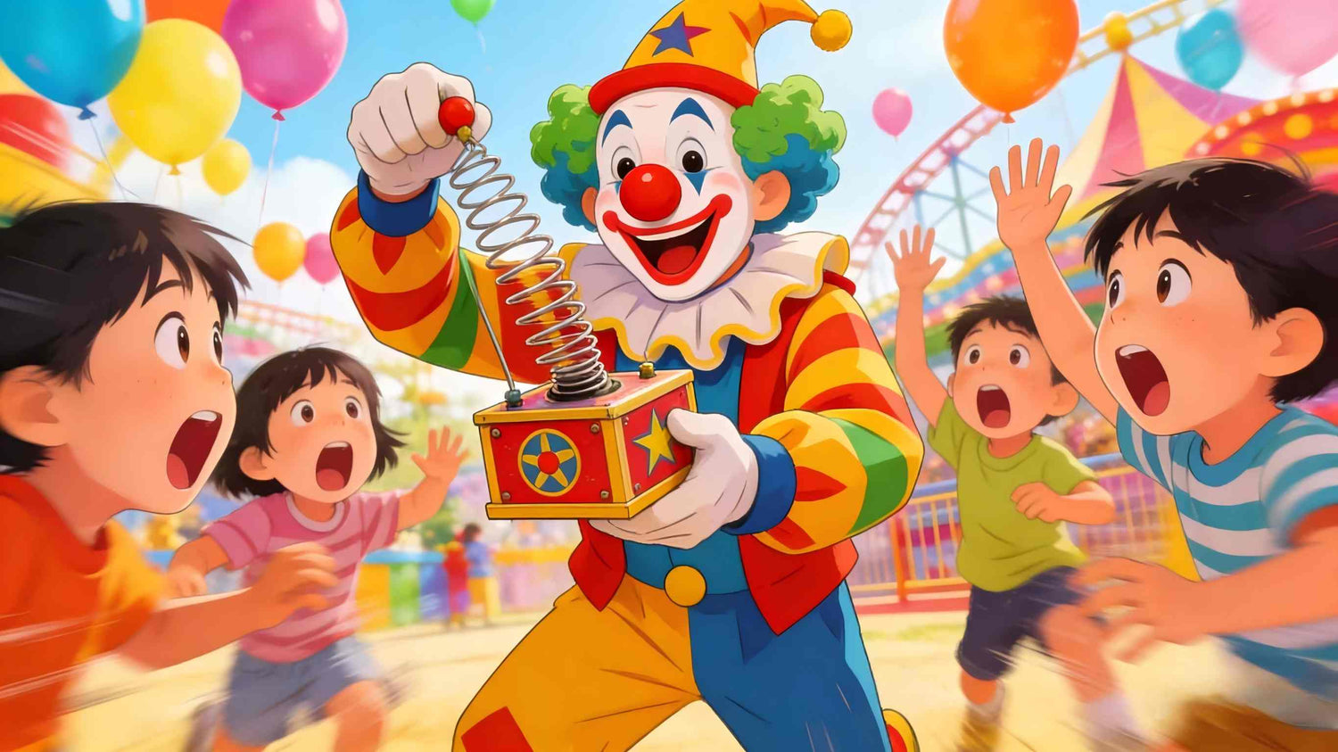 Gag toys and magic tricks for kids, featuring prank supplies, whoopee cushions, disappearing tricks, and funny surprises for parties.