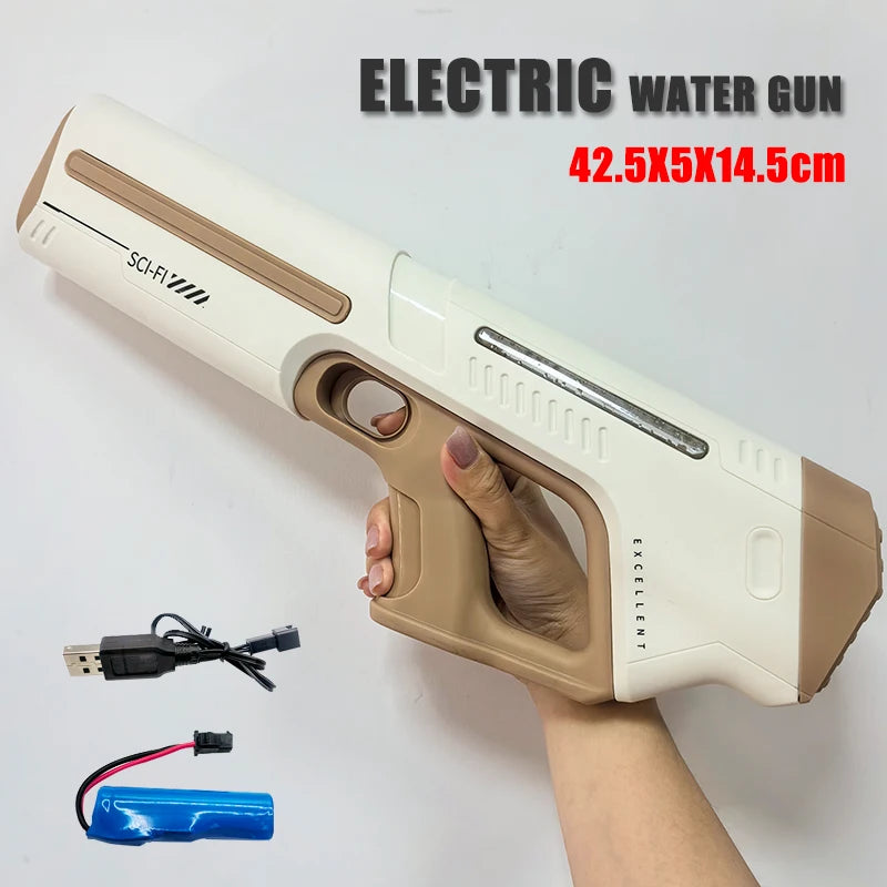 Automatically Water High Pressure Electric Water Gun Toys for Kids Summer Outdoor Pool Fight Games Children Water Toys Gift