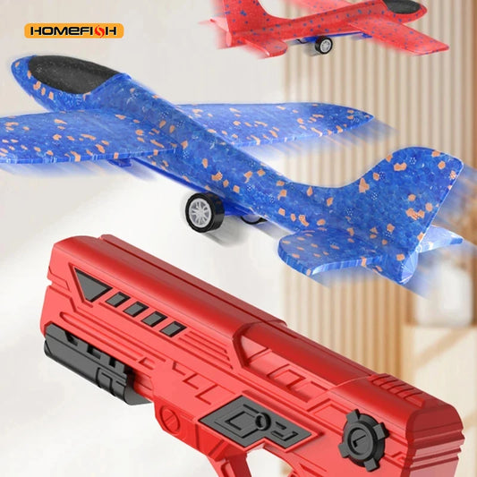 Children's Foam Ejection Aircraft Toys Parent-Child Interaction Outdoor Foam Aircraft Park