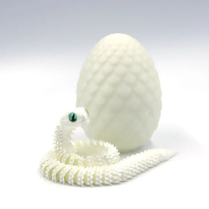 3D Printing Action Figure Snake Egg Toys Creative Stress Relief Anime Figures Moveable Rotation Desktop Ornaments Gift