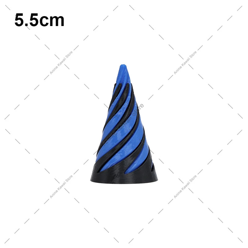 3D Printed Spiral Cone Toy Impossible Pyramid Passthrough Sculpture Pass Through Pyramid Toy Mini Vortex Thread Illusion