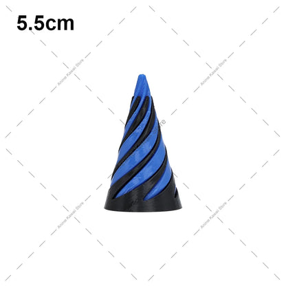3D Printed Spiral Cone Toy Impossible Pyramid Passthrough Sculpture Pass Through Pyramid Toy Mini Vortex Thread Illusion