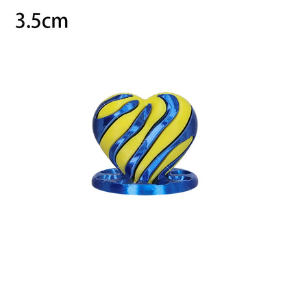 3D Printed Spiral Cone Toy Impossible Pyramid Passthrough Sculpture Pass Through Pyramid Toy Mini Vortex Thread Illusion