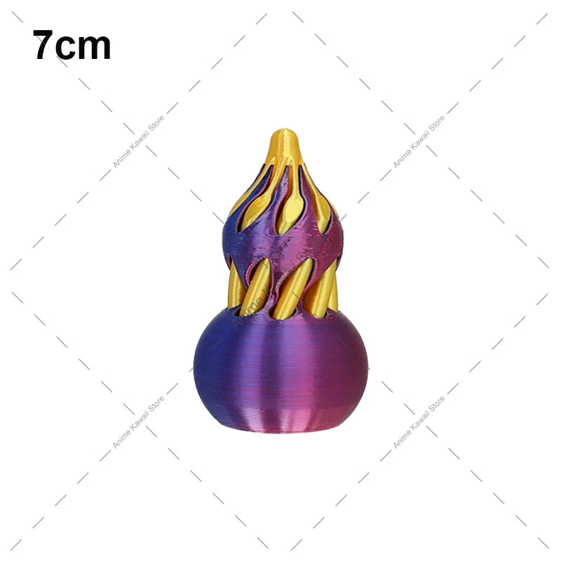 3D Printed Spiral Cone Toy Impossible Pyramid Passthrough Sculpture Pass Through Pyramid Toy Mini Vortex Thread Illusion