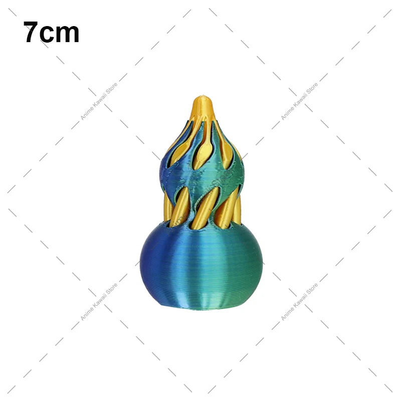 3D Printed Spiral Cone Toy Impossible Pyramid Passthrough Sculpture Pass Through Pyramid Toy Mini Vortex Thread Illusion