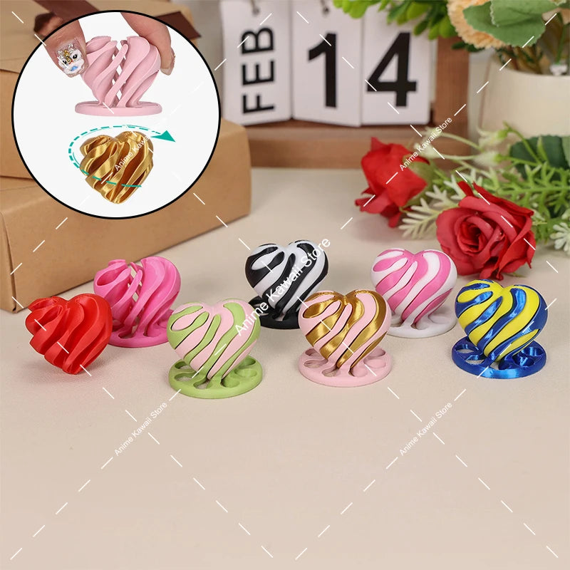 3D Printed Spiral Cone Toy Impossible Pyramid Passthrough Sculpture Pass Through Pyramid Toy Mini Vortex Thread Illusion