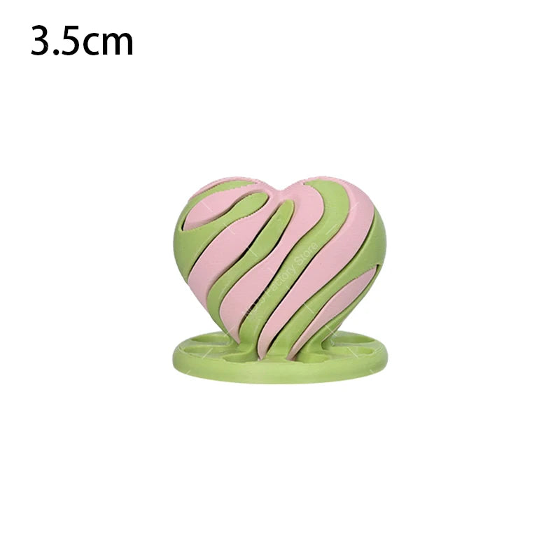 3D Printed Spiral Cone Toy Impossible Pyramid Passthrough Sculpture Pass Through Pyramid Toy Mini Vortex Thread Illusion