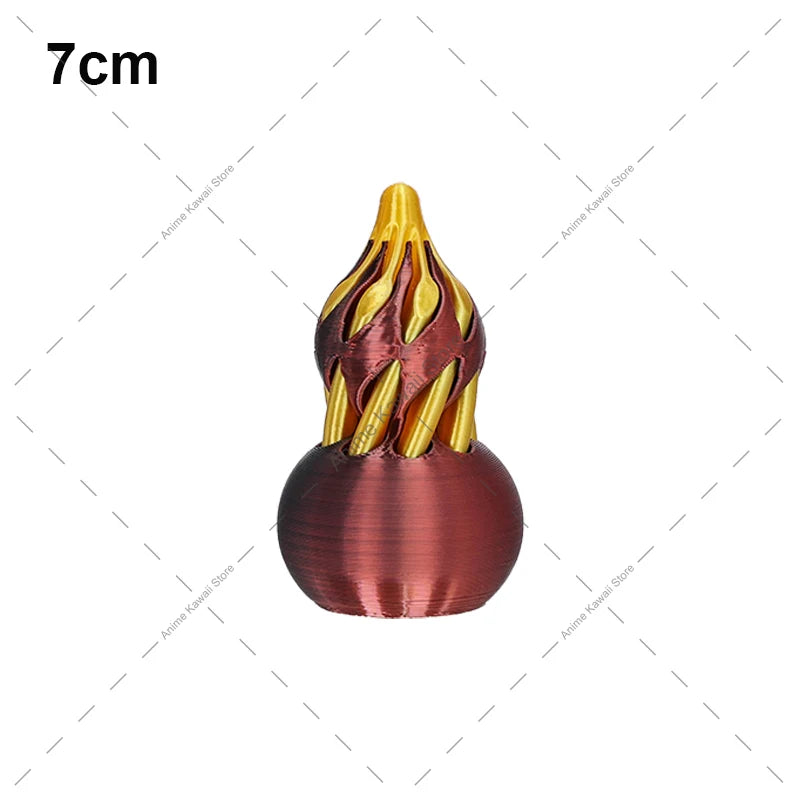 3D Printed Spiral Cone Toy Impossible Pyramid Passthrough Sculpture Pass Through Pyramid Toy Mini Vortex Thread Illusion