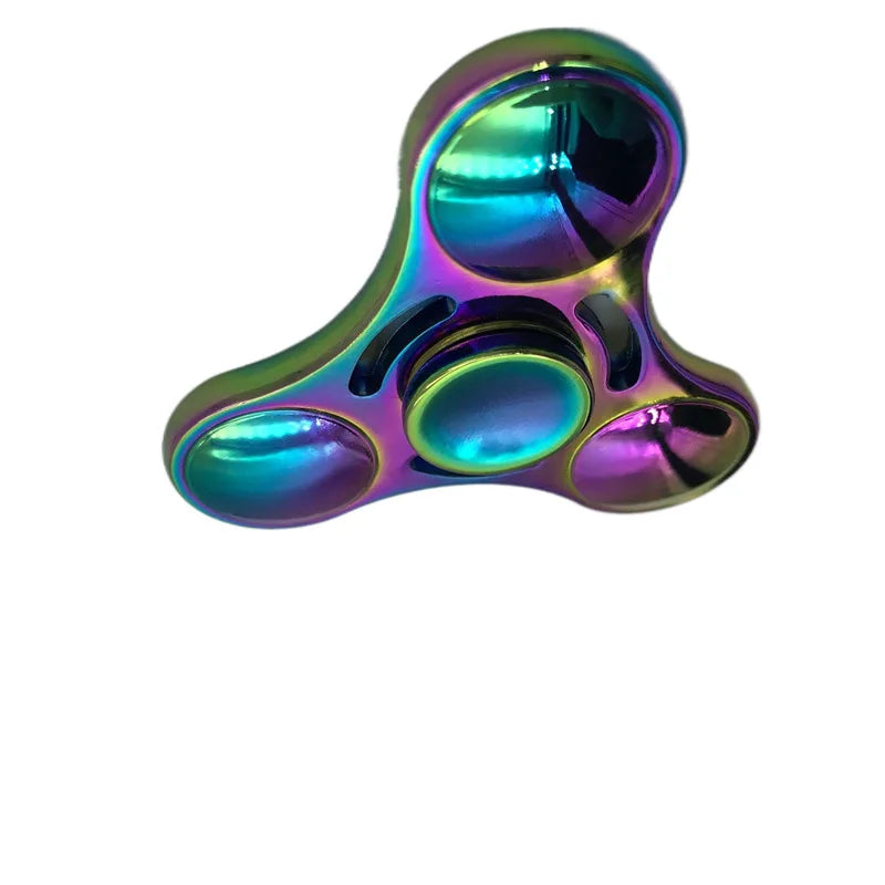 Rainbow Fidget Spinner Toys Metal UFO Small Handheld  Finger Spinners Gift for Kids Adults Spinning Top Focus Desk  Fingertip